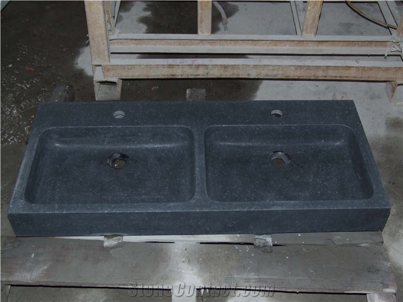 China Black Basalt G684 Polished, Black Pearl, Fuding Black Polished and Honed Kitchen and Bathroom Basin, Sinks, Wash Bowls, Round Sinks, Rectangle Basins, Oval Sinks, Square Sinks