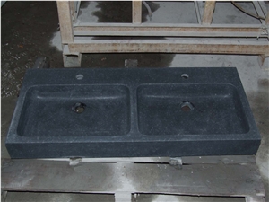 China Black Basalt G684 Polished, Black Pearl, Fuding Black Polished and Honed Kitchen and Bathroom Basin, Sinks, Wash Bowls, Round Sinks, Rectangle Basins, Oval Sinks, Square Sinks