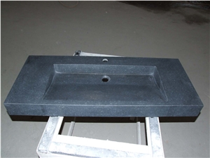 China Black Basalt G684 Polished, Black Pearl, Fuding Black Polished and Honed Kitchen and Bathroom Basin, Sinks, Wash Bowls, Round Sinks, Rectangle Basins, Oval Sinks, Square Sinks