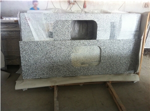 China Grey Granite G623,Offwhite Granite G623,Slabs,Kitchen Top, Bench Top, Worktop, Bar Top, Polished, Bullnose Kitchen Top, Chamfered Kitchen Top