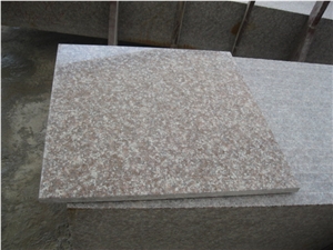 China Peach Red Granite G687 Cherry Pink ,Peach Blossom Red Gutian ,Taohua Hong Granite Flamed Tiles and Slab