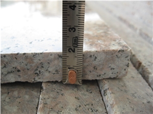 China Peach Red Granite G687 Cherry Pink ,Peach Blossom Red Gutian ,Taohua Hong Granite Flamed Tiles and Slab