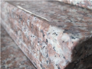 China Peach Red Granite G687 Cherry Pink ,Peach Blossom Red Gutian ,Taohua Hong Granite Polished Floor Skirting, Step, Stair, Tread, Riser