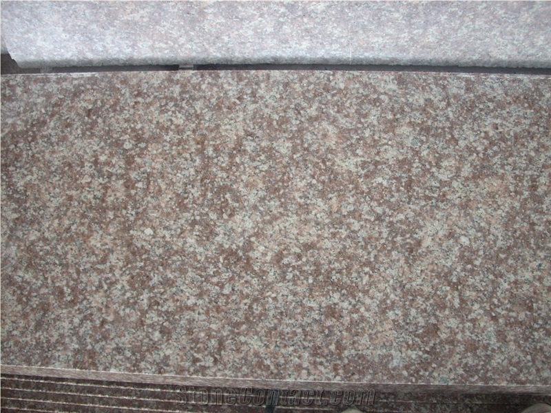 China Peach Red Granite G687 Cherry Pink ,Peach Blossom Red Gutian ,Taohua Hong Granite Polished Gangsaw Slab, Half Slab Strip