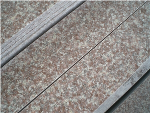 China Peach Red Granite G687 Cherry Pink ,Peach Blossom Red Gutian ,Taohua Hong Granite Polished Step, Stair, Tread, Riser, Threshold