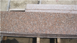 China Red Granite Yongding Red G696/Frisk Red/Butterscotch China Red Granite Polished Step, Stair, Tread, Riser, Threshold