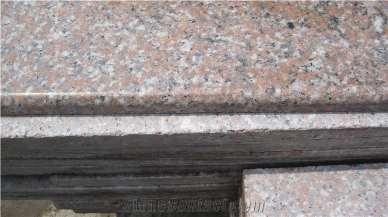 China Red Granite Yongding Red G696/Frisk Red/Butterscotch China Red Granite Polished Step, Stair, Tread, Riser, Threshold