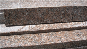 China Red Granite Yongding Red G696/Frisk Red/Butterscotch China Red Granite Polished Step, Stair, Tread, Riser, Threshold