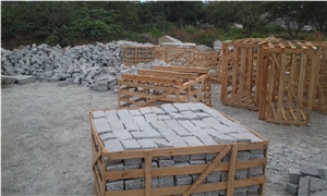 China Zima White Granite G603,Fujian Old G603, Original G603, Grey Granite, Chinese Grey Sardo, New Grey Sardo,Cobble Stone,Cube Stone, Paving Sets, Driveway Paving Stone