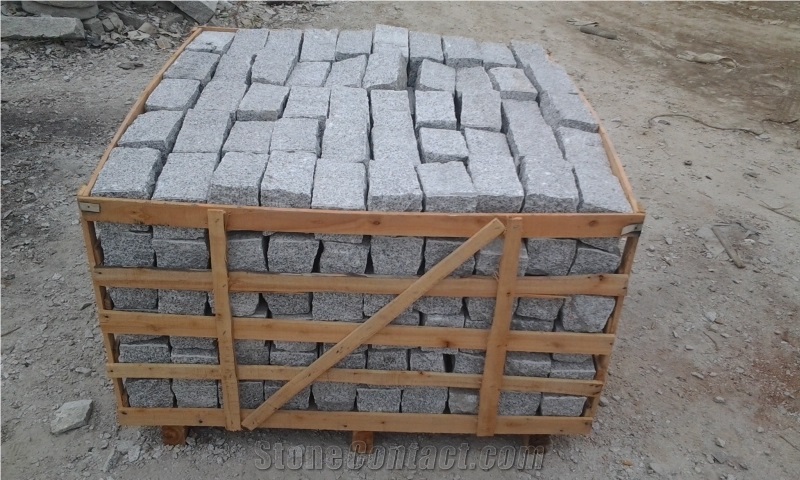China Zima White Granite G603,Fujian Old G603, Original G603, Grey Granite, Chinese Grey Sardo, New Grey Sardo,Cobble Stone,Cube Stone, Paving Sets, Driveway Paving Stone