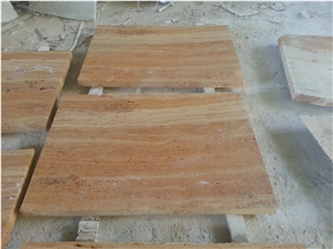 Iran Golden Yellow Travertine, Travertine Tile, Wall Tile