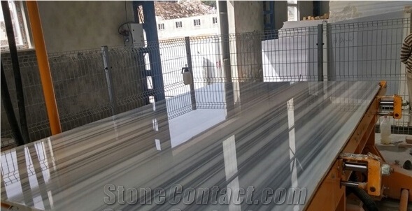Turkey Marmara Equator Marble Flooring Tiles & Slabs, Grey Vein Marble,Book-Match Floor,Open Book Floor, Polished