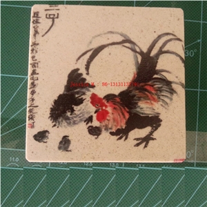 3d Print Absorbent Stone Coaster Natural Sandstone Coaster (With Logo& Lovely Design)/ Drink Coasters