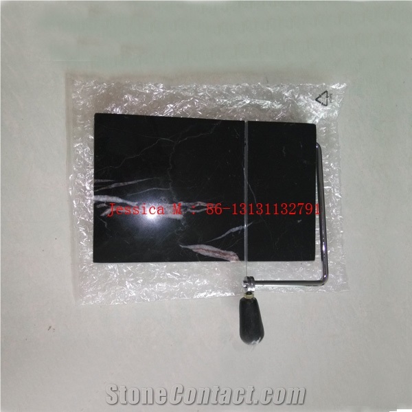Black Marble Cheese Slicer /Cheese Cut /Cheese Board /Marble Cheese Slicer