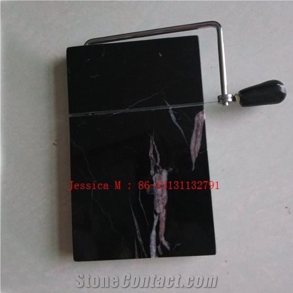 Black Marble Cheese Slicer /Cheese Cut /Cheese Board /Marble Cheese Slicer