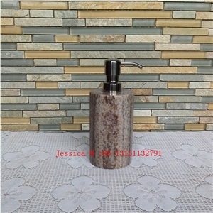 Brown Marble Soap Dispenser