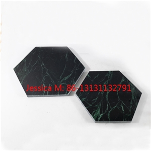 Cutting Board Green Marble Hexagon /Green Marble Pastry Board /Green Marble Cheese Board /Green Marble Chopping Blocks /Green Marble Serving Board