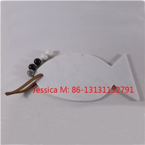 Fish Shape Marble Cutting Board /Fish Shape Marble Cheese Board /Fish Shape Marble Serving Board /Fish Shape Marble Pastry Board