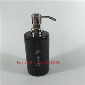 Forest Marble Soap Dispenser / Stone Shampoo Holder /