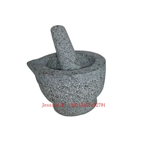 Granite Mortar and Pestle with Mouth /Stone Mortar and Pestle Set