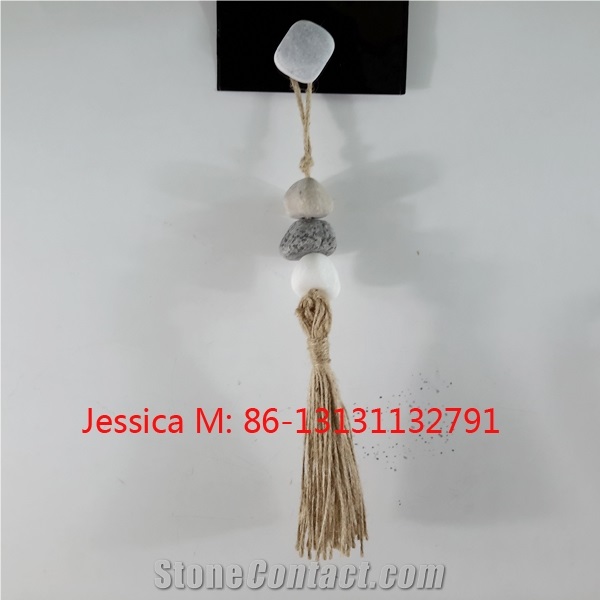 Hanging Beach Stone / River Stones Hanging for Interior Decoration
