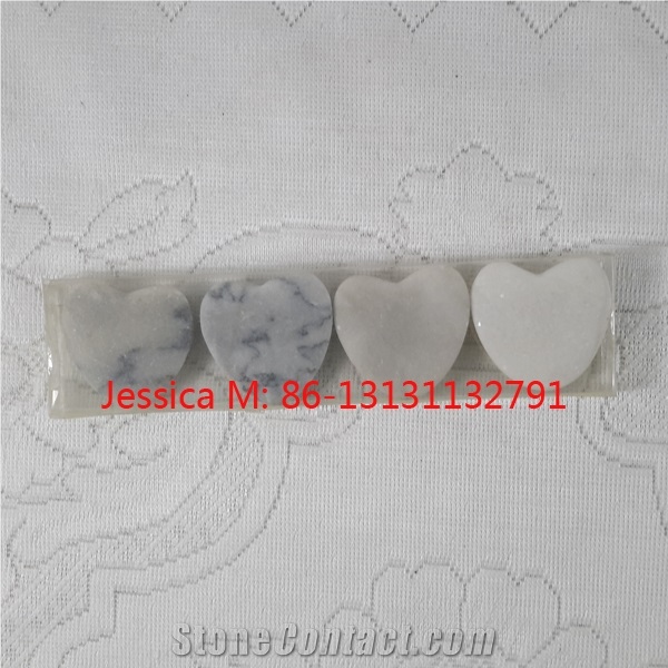 Heart Shape Natural Marble Stones /Heart Shape River Stones