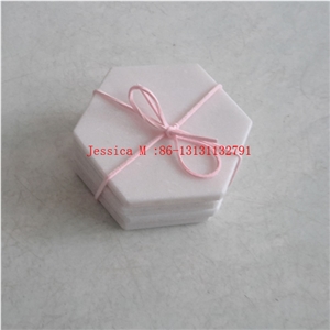 Hexagon Marble Coaster /Marble Drink Coaster