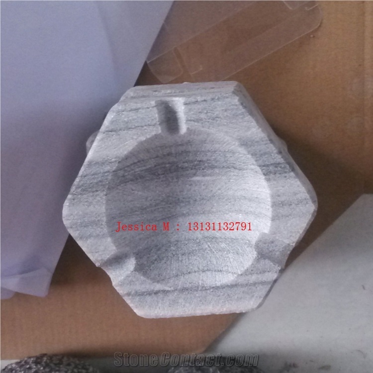 Hexagonal Stone Ashtrays /Hexagonal Marble Ashtrays Interior Design