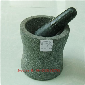 Large Granite Mortar and Peslte
