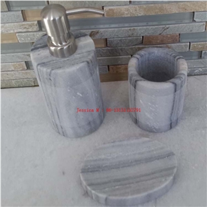 Light Grey Marble Bathroom Accessories