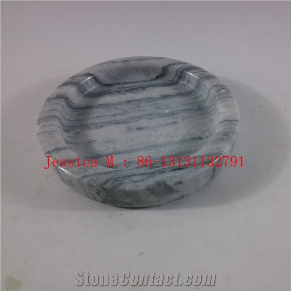 Marble Round Ashtrays