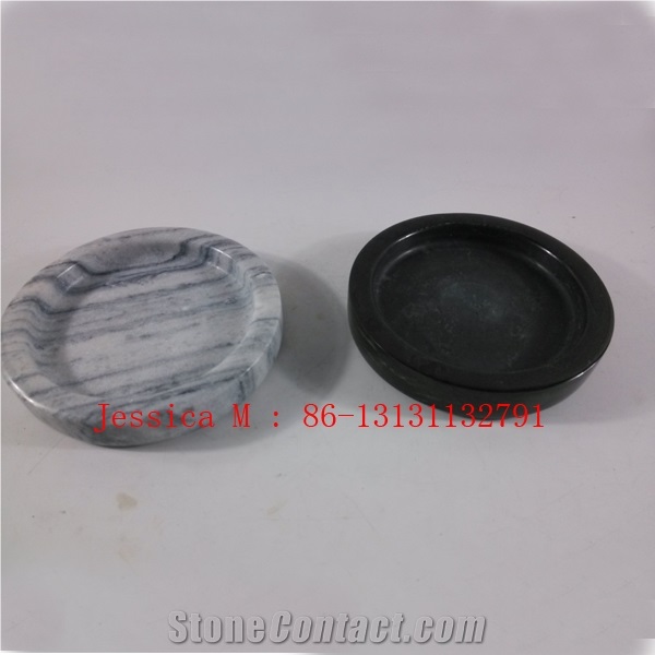 Marble Round Ashtrays