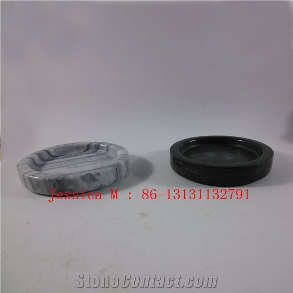 Marble Round Ashtrays