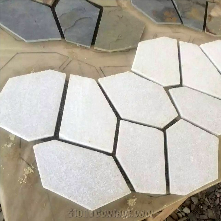 Multicolored Slate Flagstone Mats/ Meshed Slate Flagstone/Natural Slate Tiles