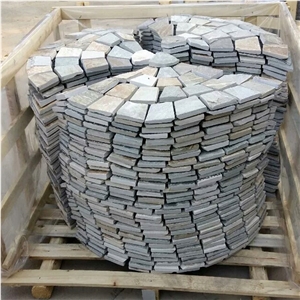 Multicolored Slate Flagstone Mats/ Meshed Slate Flagstone/Natural Slate Tiles
