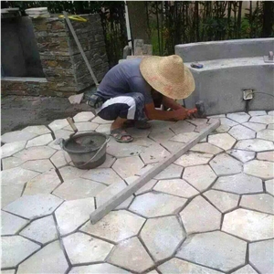 Multicolored Slate Flagstone Mats/ Meshed Slate Flagstone/Natural Slate Tiles
