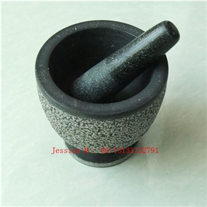 Natural Granite Mortar and Pestle