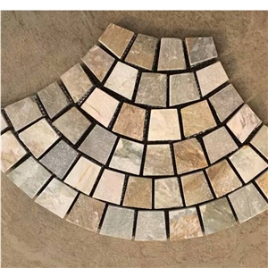 Natural Multicolor Slate Flagstone Pattern/Crazing Paving Stone/Irregular Mesh Paver