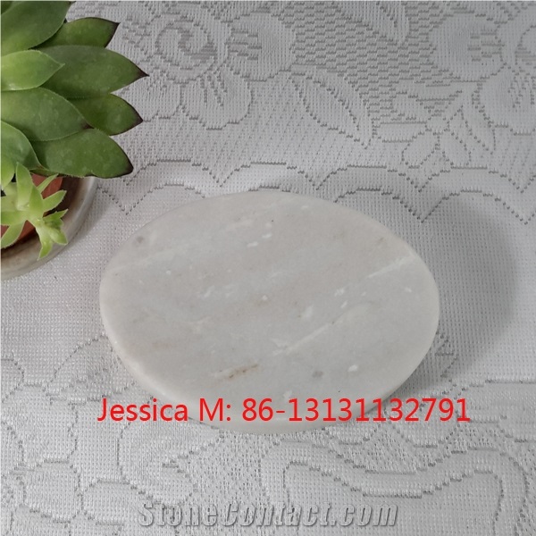 Oval Shape Marble Stone Soap Dish /Oval Shape White Marble Soap Holder