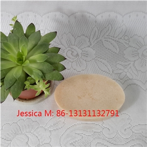 Oval Shape Pink Marble Soap Dish /Oval Shape Pink Marble Soap Holder