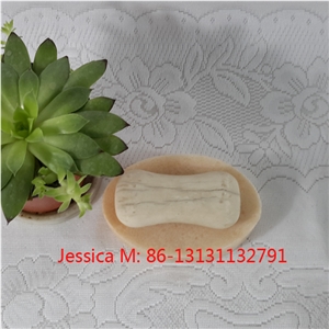 Oval Shape Pink Marble Soap Dish /Oval Shape Pink Marble Soap Holder