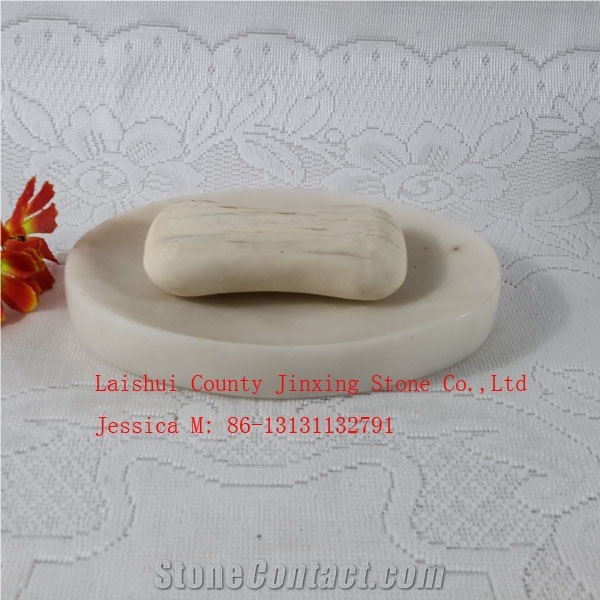Oval Shape White Marble Soap Dish /White Marble Soap Holder /Stone Soap Holder