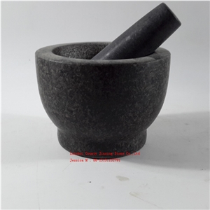 Polished Granite Stone Mortar and Pestle/Stone Herb and Spicy Tool Mortar and Pestle Granite