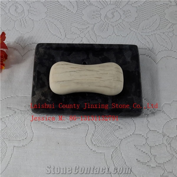 Rectangular Black Marble Soap Dish, Rectangular Black Marble Soap Holder