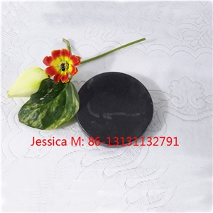 Round Black Marble Soap Dish /Marble Soap Dish Holder for the Shower and Bathroom Sink Accessories Round