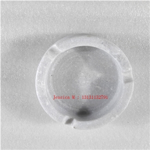Round Marble Ashtrays /Round Stone Ashtrays Grey Color