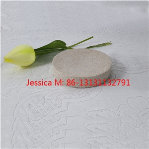 Round Stone Soap Dish /Round Stone Soap Holder