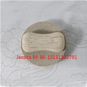 Round Stone Soap Dish /Round Stone Soap Holder