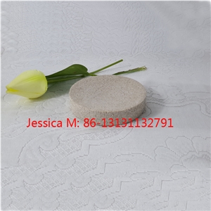Round Stone Soap Dish /Round Stone Soap Holder