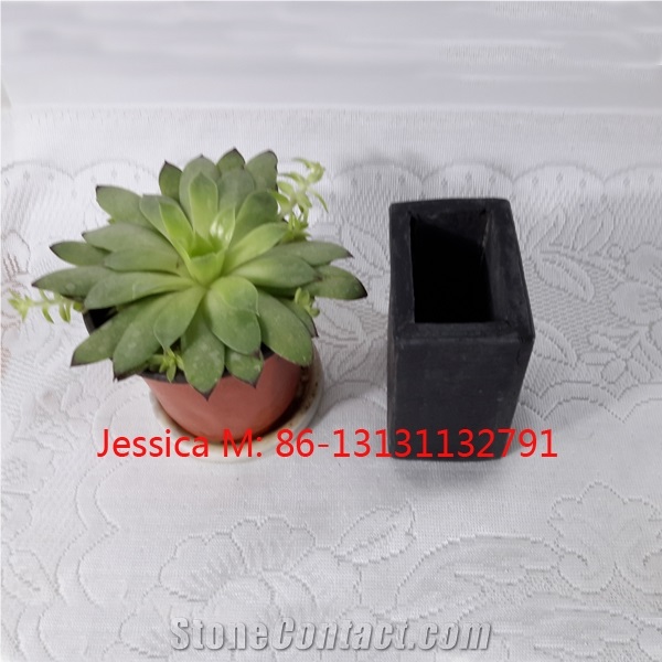 Slate Bath Set, Black Slate Soap Dispenser, Toothbrush Holder